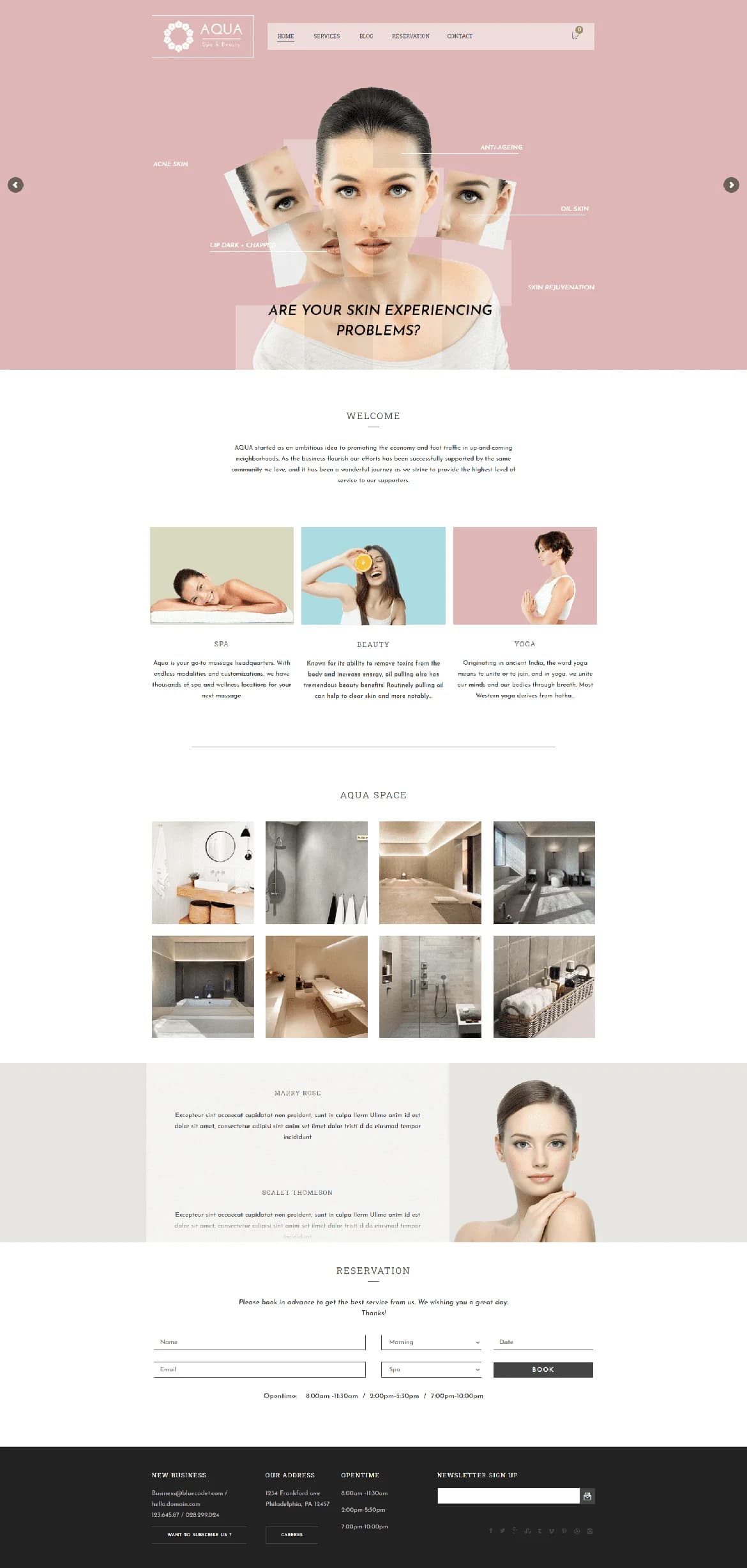 Luxury Spa & Salon Website